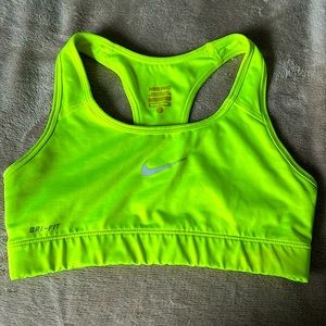 Nike Neon Yellow Sports Bra